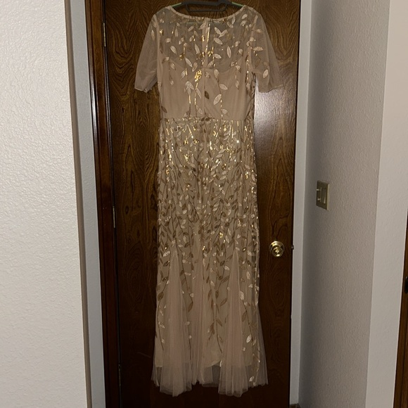 Ever Pretty Ivy Floral Sequin Maxi Fishtail Tulle Prom Dress with Short Sleeve - Picture 7 of 16